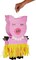 Pig Pinata - Farm Animal Pinata for Birthday Decoration, Tropical or Hawaiian Party Supplies (Small, 16.5x10x3 Inch)